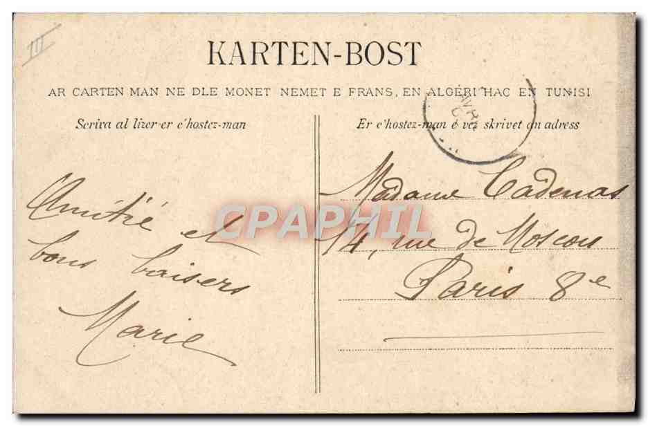 CPA Folklore Oeuf de Paques Breton Recompense  — Verso