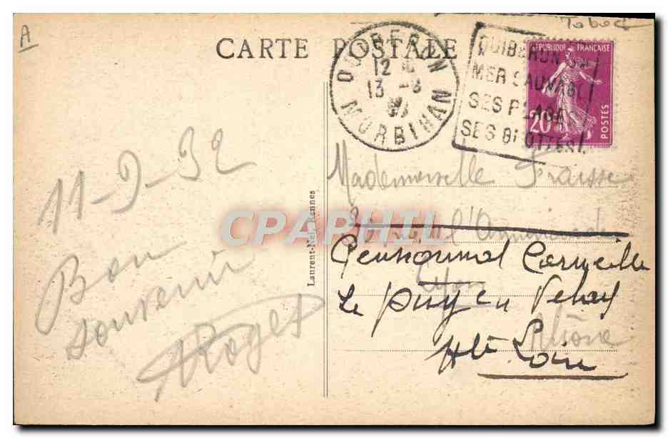 CPA Folklore Encore une pipe Tabac  — Verso