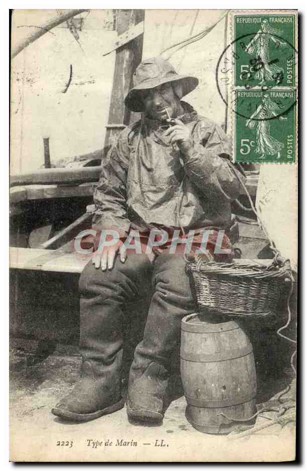 CPA Folklore Type de marin 