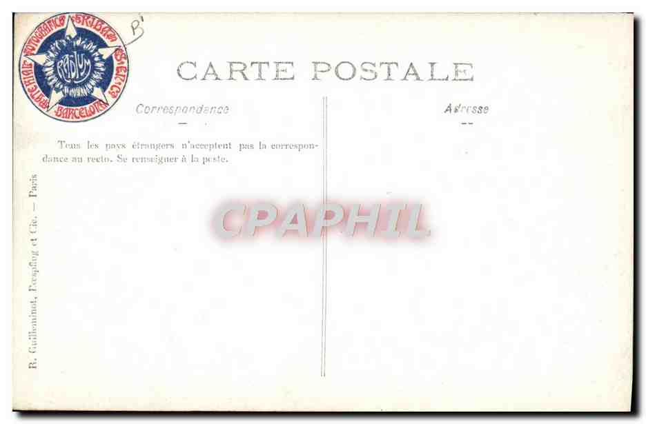 CARTE PHOTO President Barcelone Barcelona — Rückseite