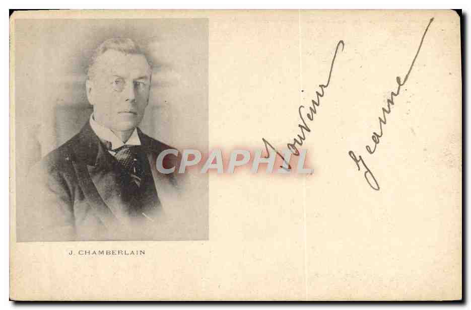 J. Chamberlain — Portrait — J. Chamberlain