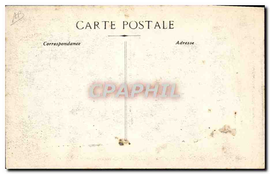 CARTE PHOTO President de la Republique — Rückseite
