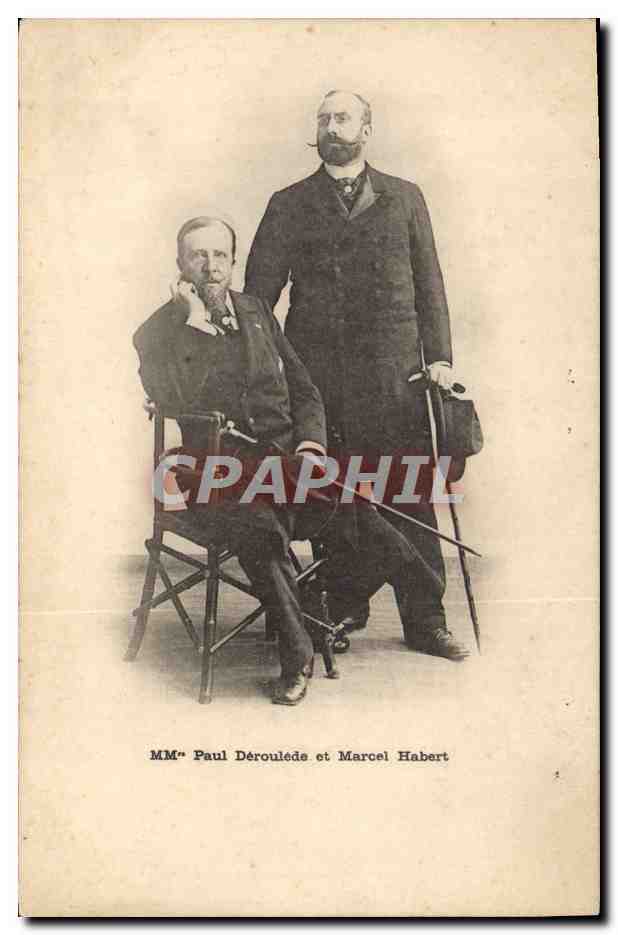 MM. Paul Déroulède et Marcel Habert — photographie studio — éditeur non identifié