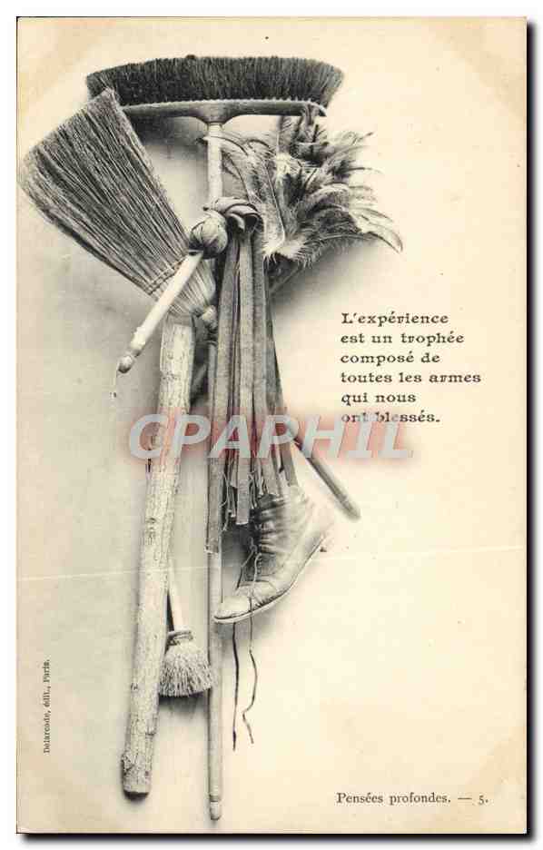 CPA Pensees profondes Balai