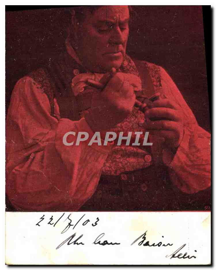 CPA Folklore Tabac Homme Pipe