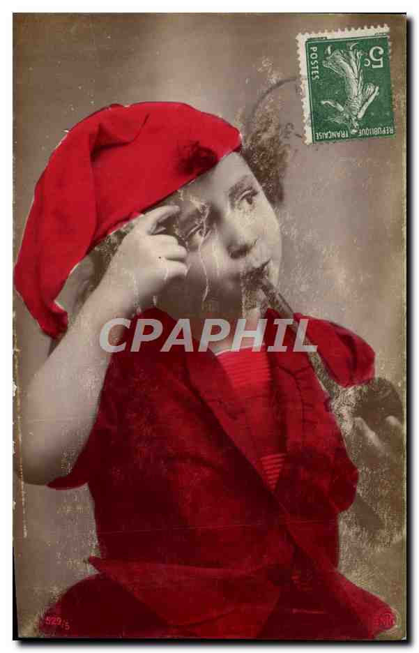 CPA Folklore Tabac Enfant Pipe 