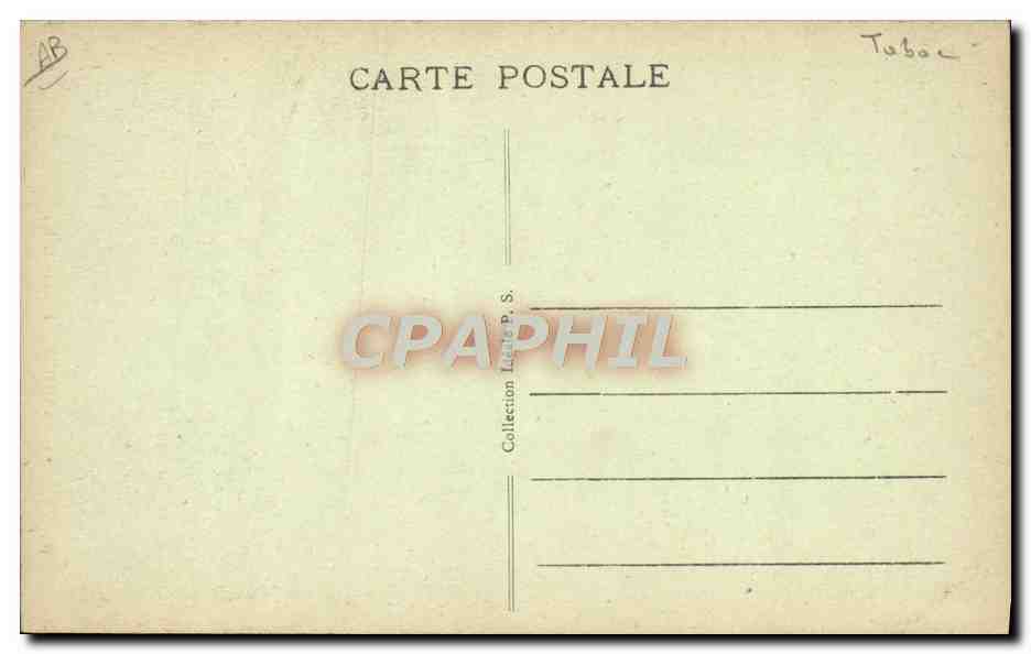 CPA Folklore Tabac Kabylie Fumeur de Kit Algerie — Verso