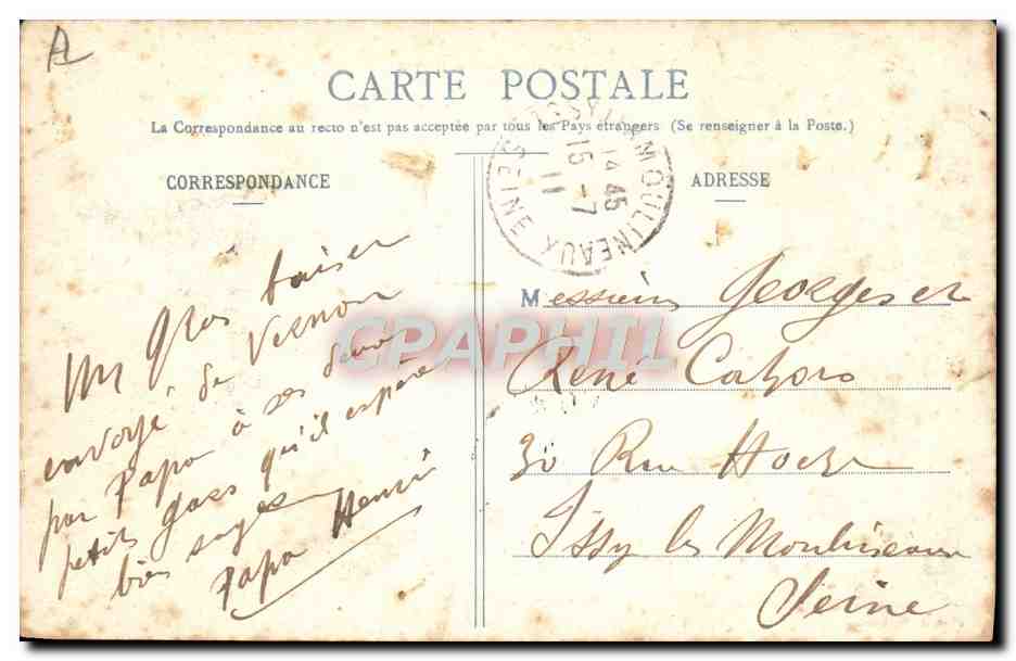 CPA Bateau Peniche Vernon Le bateau lavoir et le pont  — Back