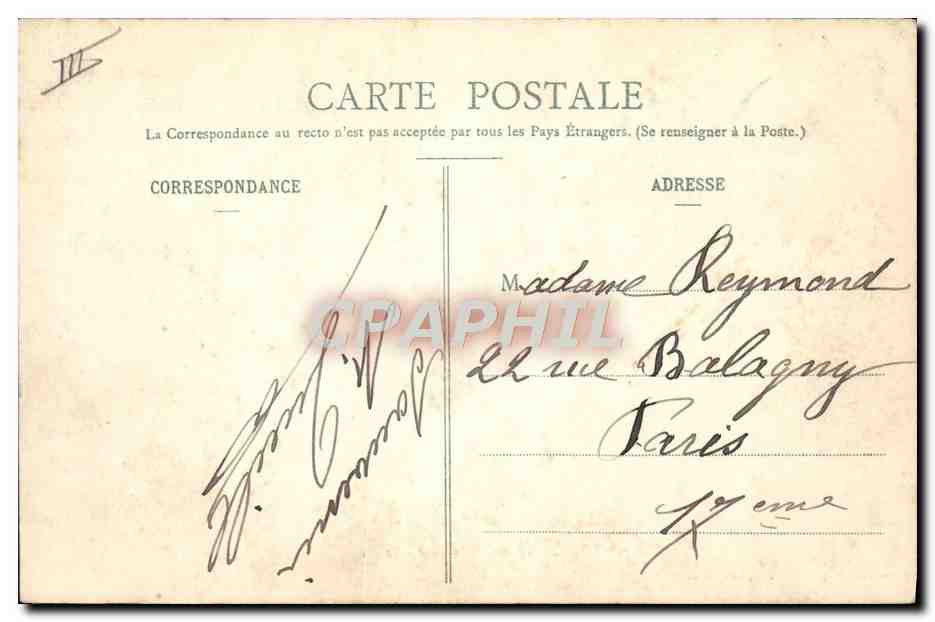 CPA Bateau Peniche Toul Avenue de la gare Ecluse — Back