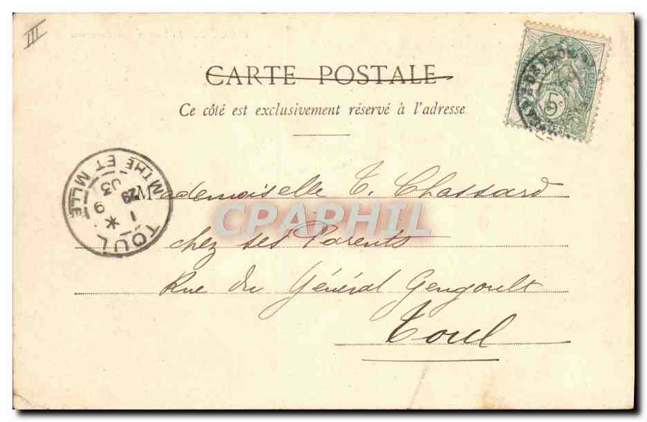 CPA Bateau Peniche Frouard Le port et chaudronnerie  — Back