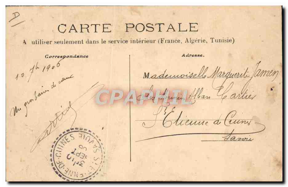 CPA Foret Folklore Comite de redaction de la gazette du village FEmmes  — Rückseite