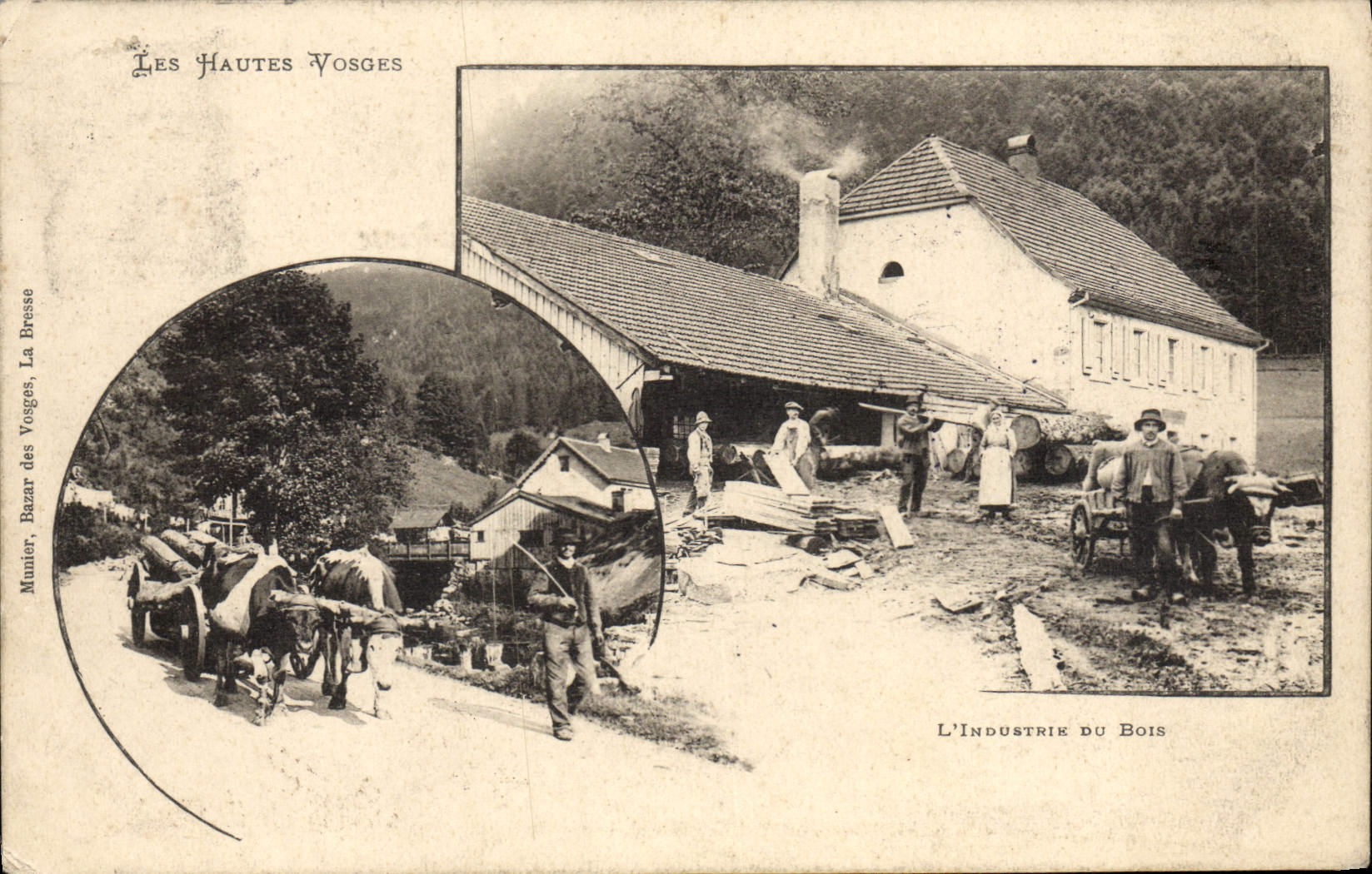 CPA Hautes Vosges L'industrie du bois 