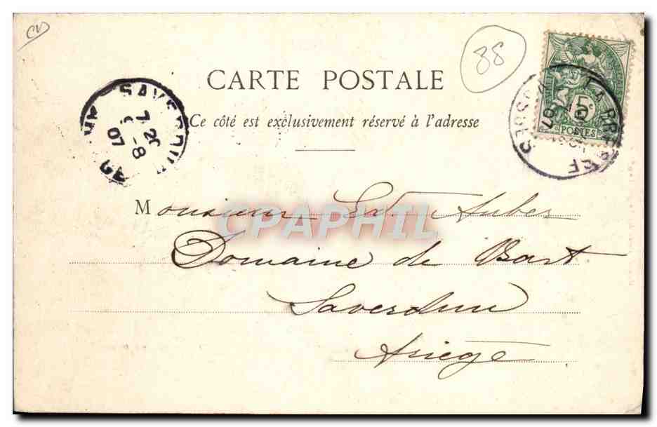 CPA Hautes Vosges L'industrie du bois  — Rückseite