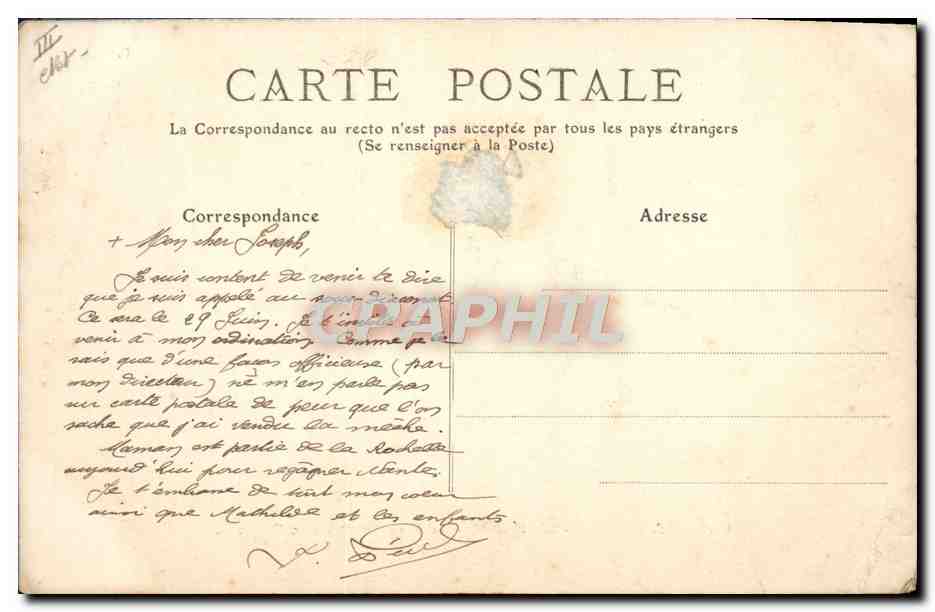 La Pallice-Rochelle — Le paquebot "Gaelic" — L. C. n°281 — Verso