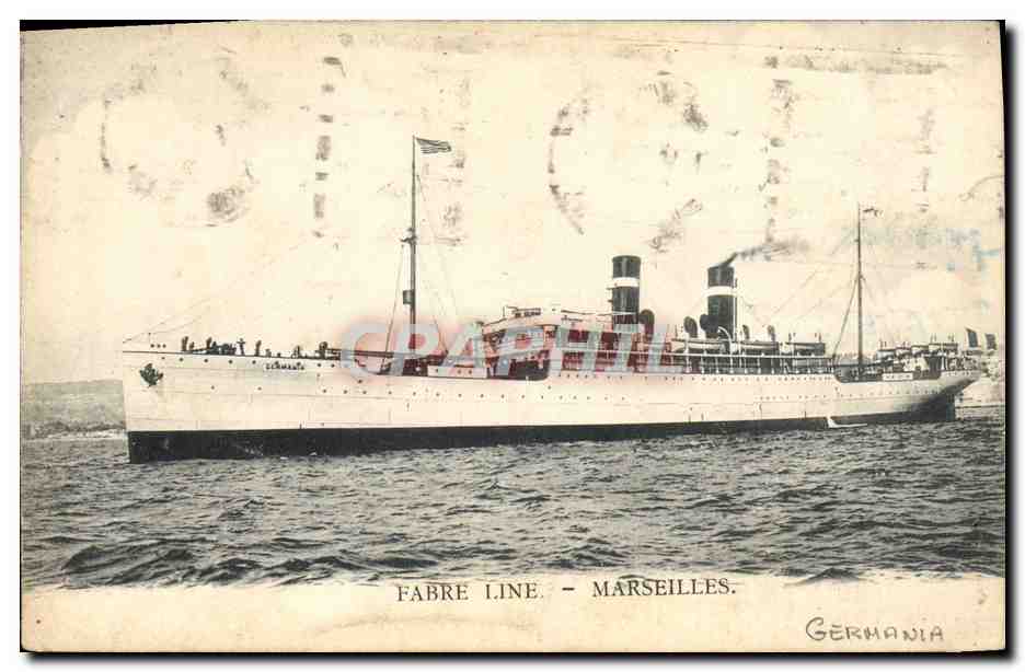 Schip GERMANIA — Fabre Line — Marseille