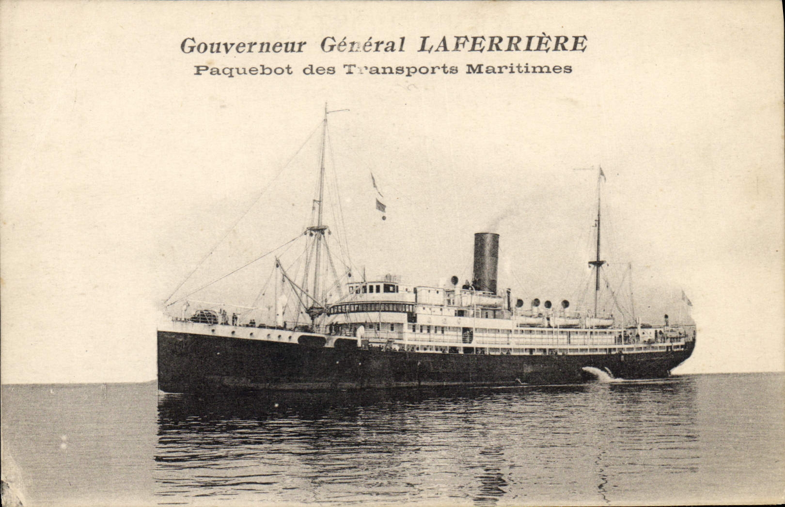 Transatlantico Gouverneur Général Laferrière — Trasporti Marittimi — editore non visibile