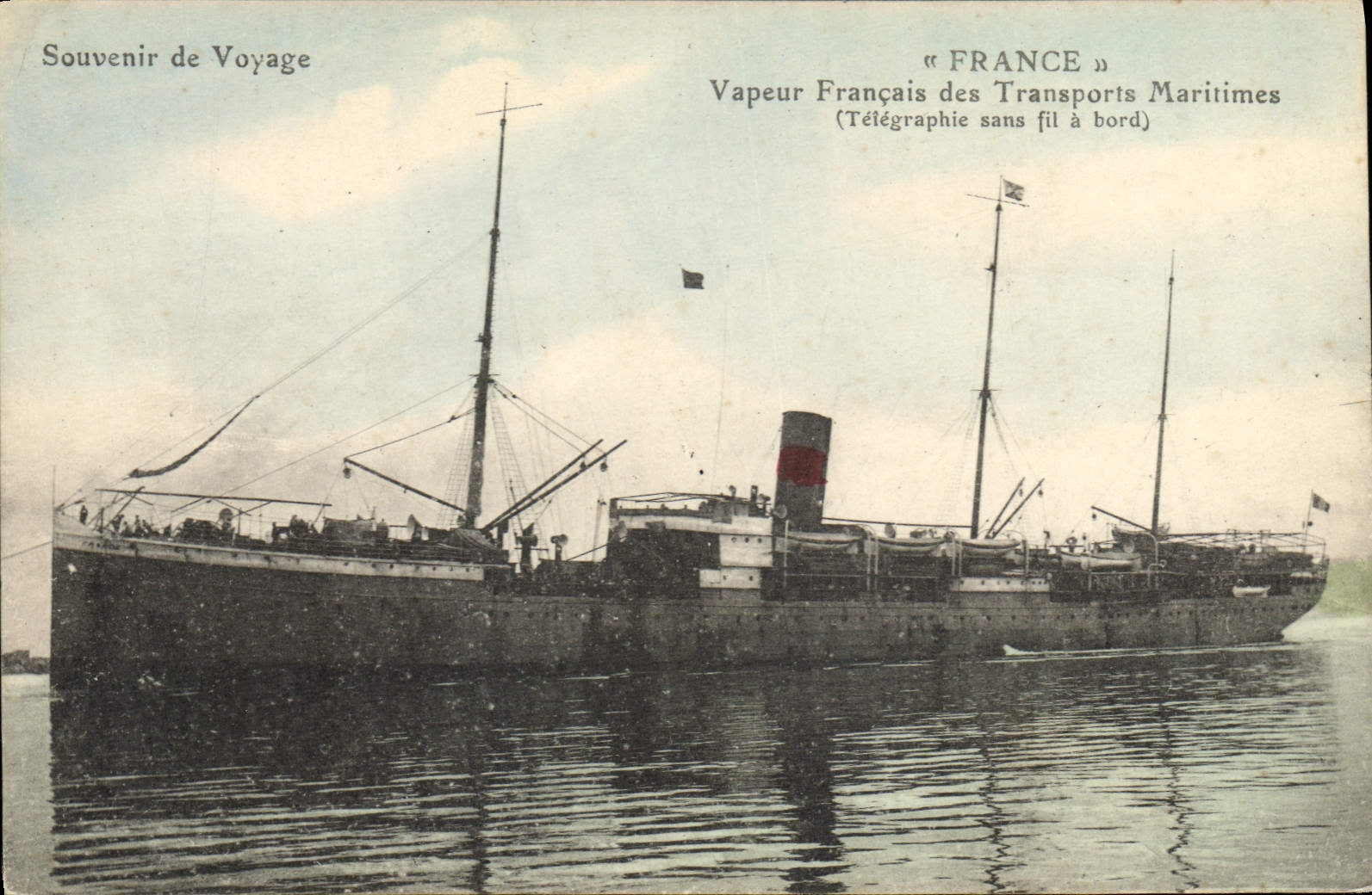 Vapeur « FRANCE » — Vapeur Française des Transports Maritimes — Souvenir de Voyage