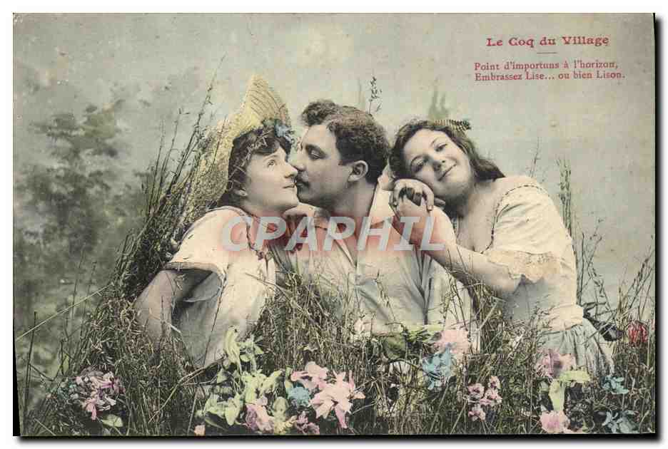 Le Coq du Village — Point d'importance à l'horizon, embrassez Lise... ou bien Lison. — Éditeur non visible