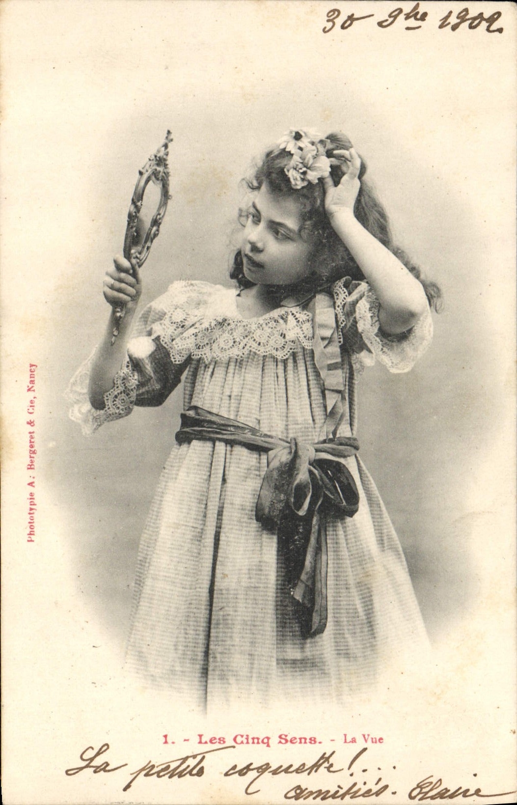 CPA Fantaisie Enfants Les cinq sens la vue