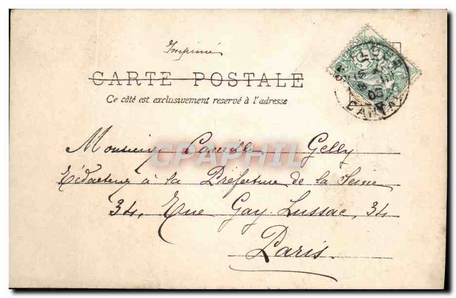 Un couple souriant — texte poétique — D.P. (éditeur) — Rückseite