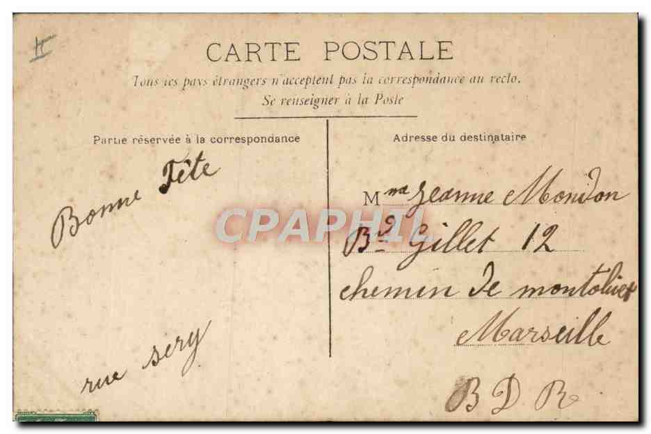 CPA Fantaisie Prenom Jeanne — Rückseite