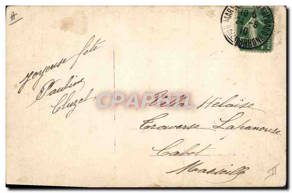CPA Fantaisie Prenom Louis Louise — Rückseite