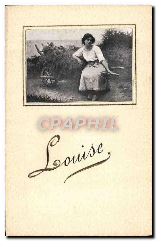 CPA Fantaisie Prenom Louise