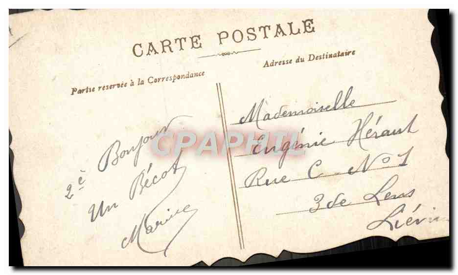 CPA Fantaisie Prenom Eugenie — Rückseite