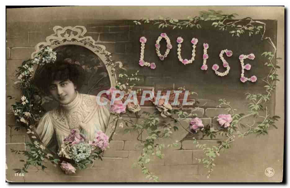 CPA Fantaisie Prenom Louise