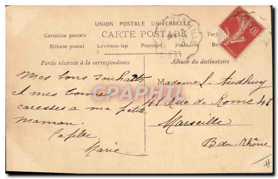 CPA Fantaisie Prenom Louise — Rückseite