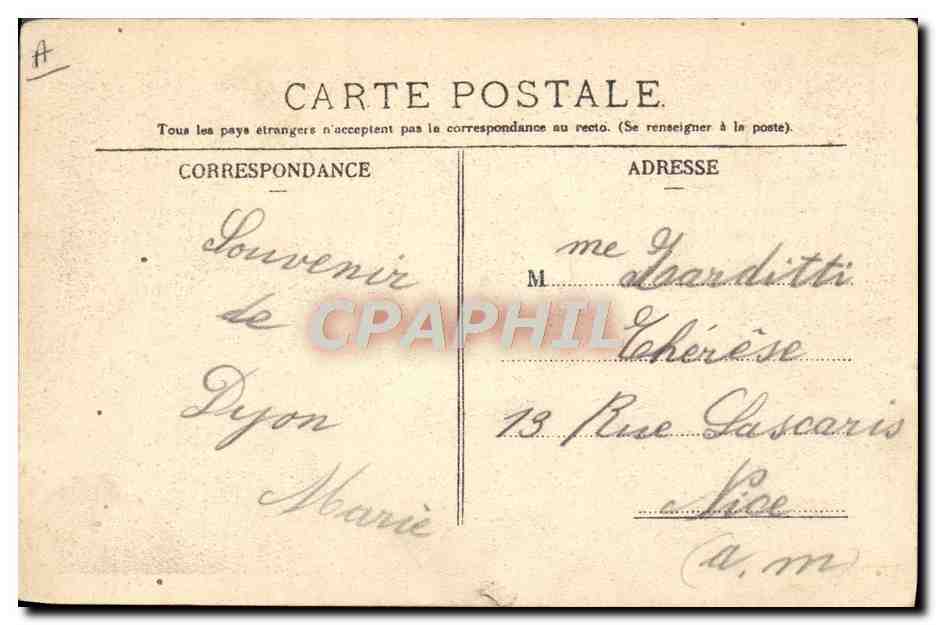 CPA Fantaisie Prenom Therese — Rückseite