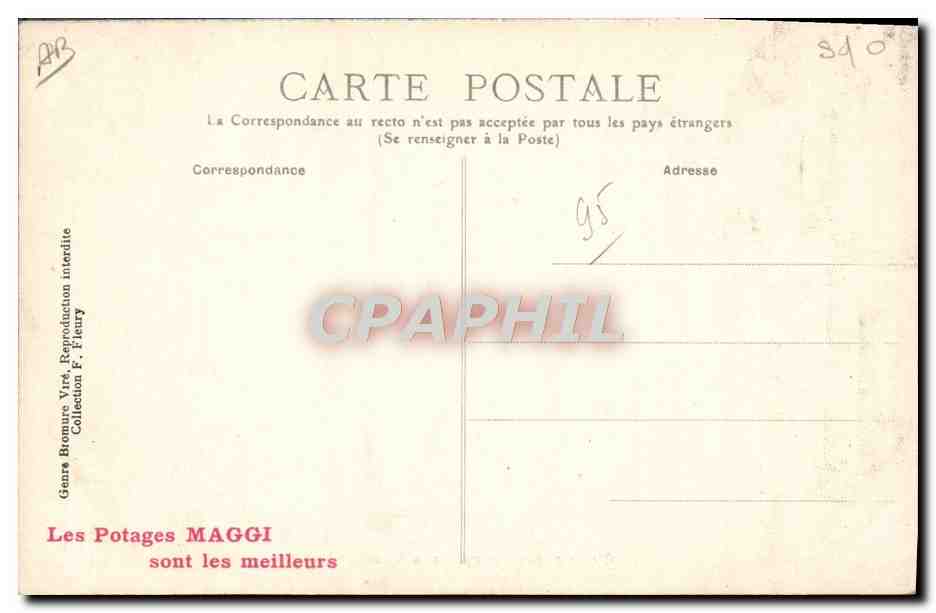 CPA Ane Mule Montmorency Dos a dos  — Rückseite