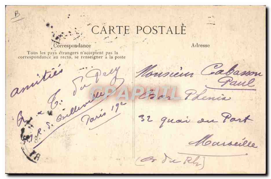 CPA Ane Mule Montmorency En vadrouille  — Rückseite