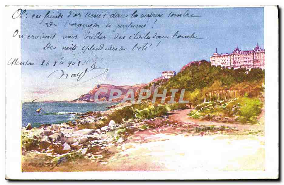 CPA Fantaisie Illustrateur Le Cap Martin