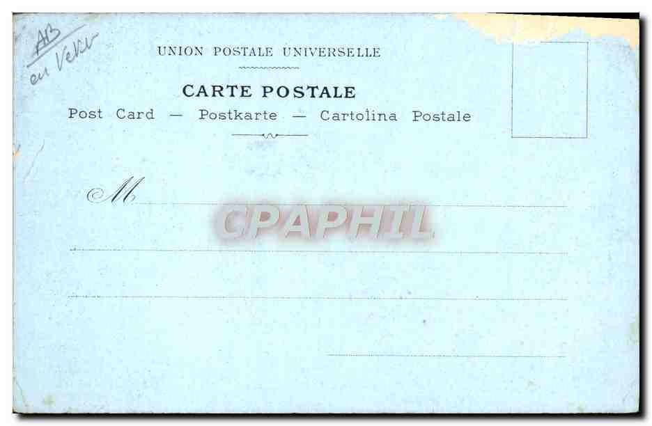 CPA Fantaisie Illustrateur Antibes Le golfe  — Rückseite