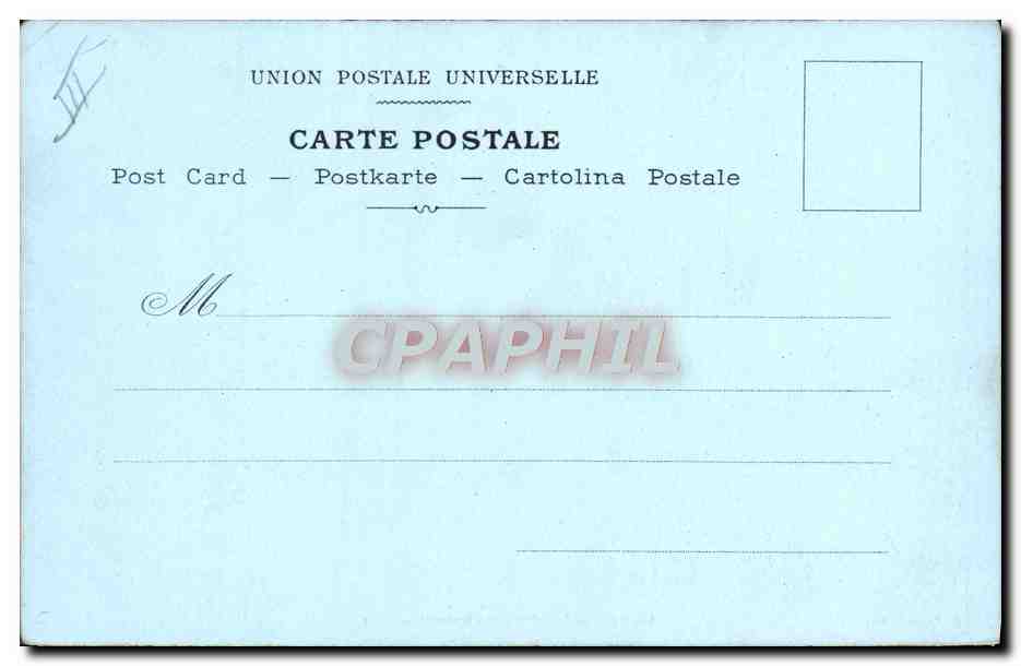 CPA Fantaisie Illustrateur Menton Les rochers rouges  — Rückseite
