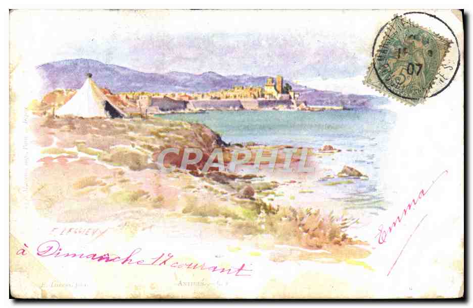 CPA Fantaisie Illustrateur Antibes