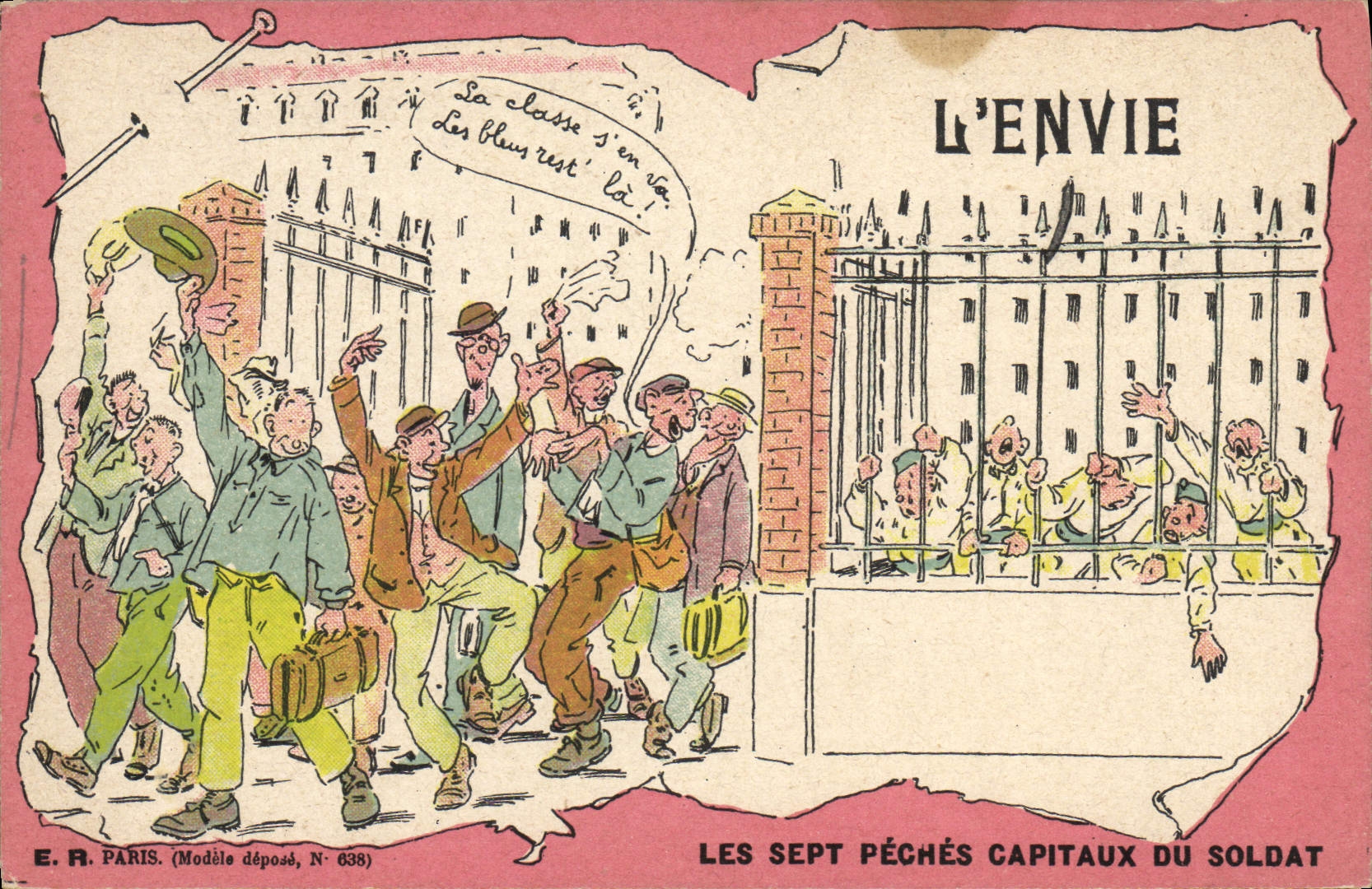L'ENVIE — Les sept péchés capitaux du soldat — E.R. Paris, N° 638