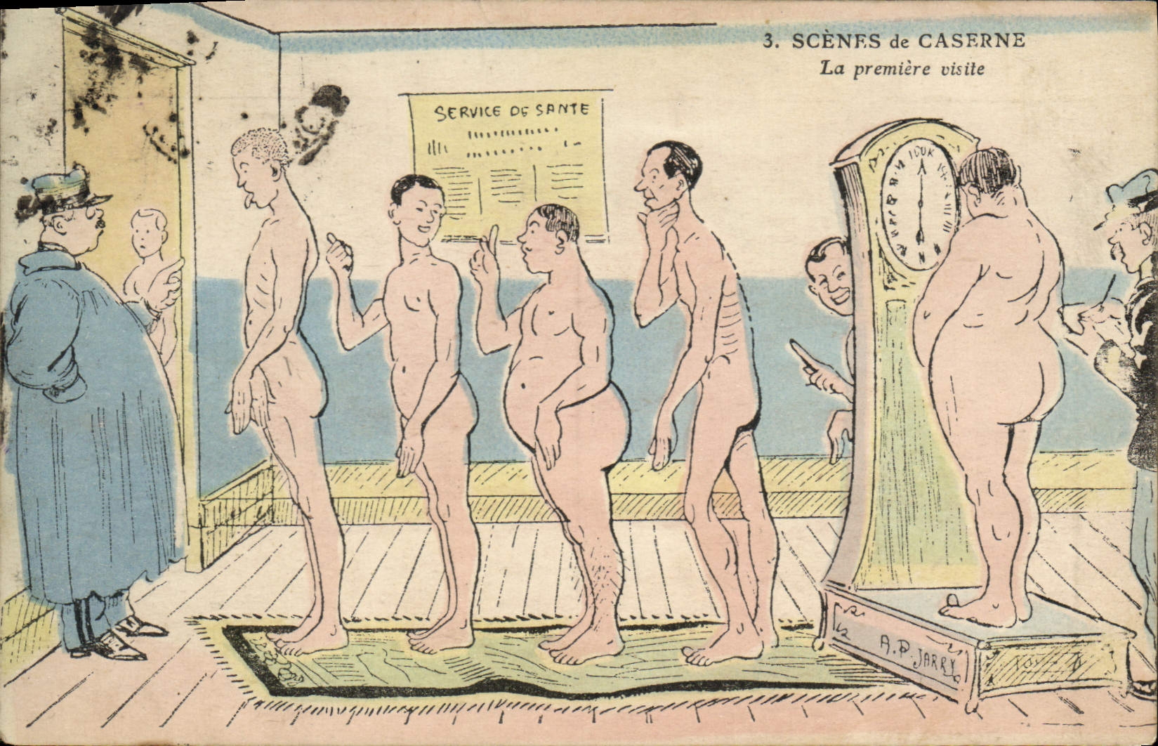 Scènes de Caserne — La première visite — A.P. JARRY