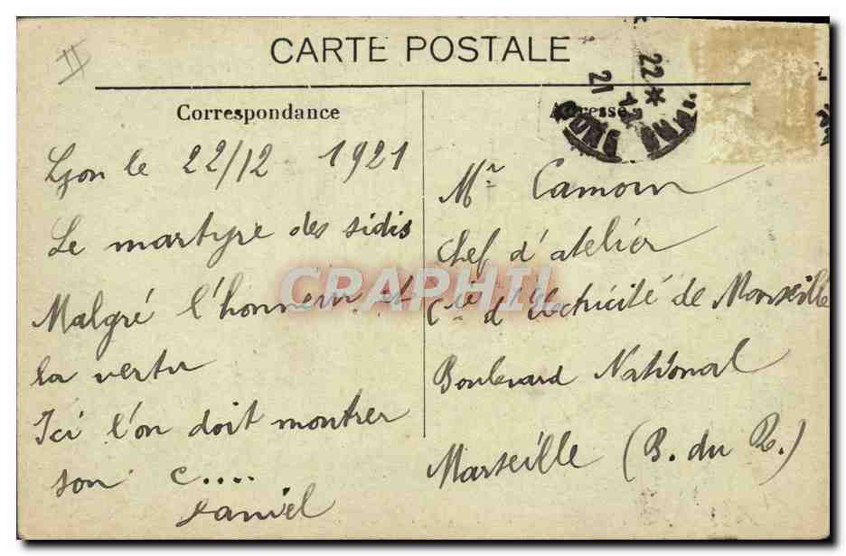 Scènes de Caserne — La première visite — A.P. JARRY — Verso