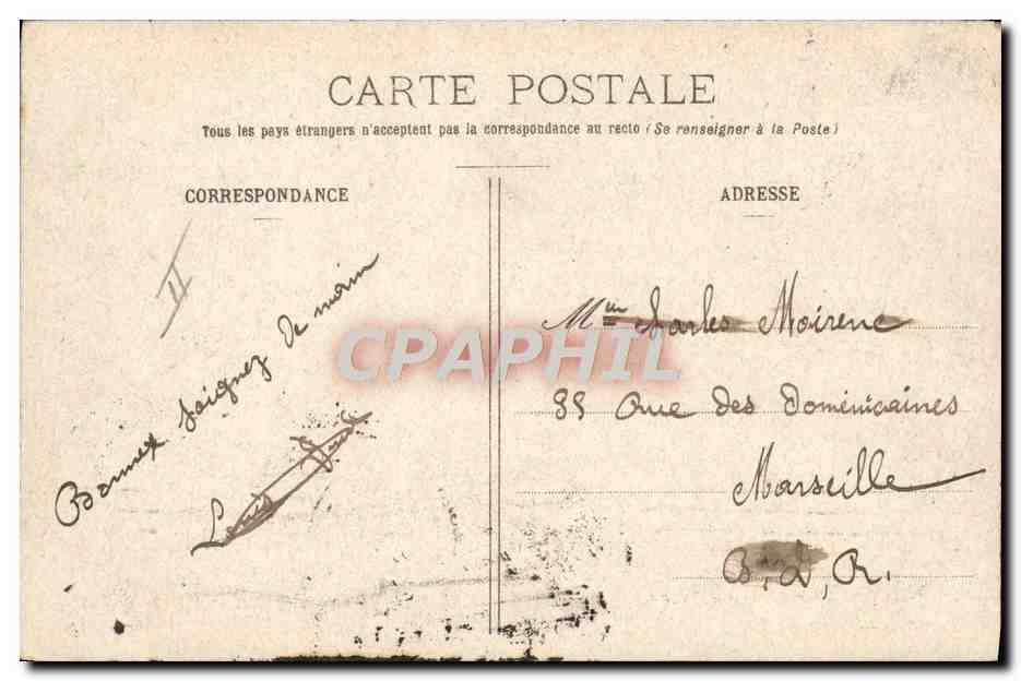 CPA Militaria Travaux de campagne — Verso