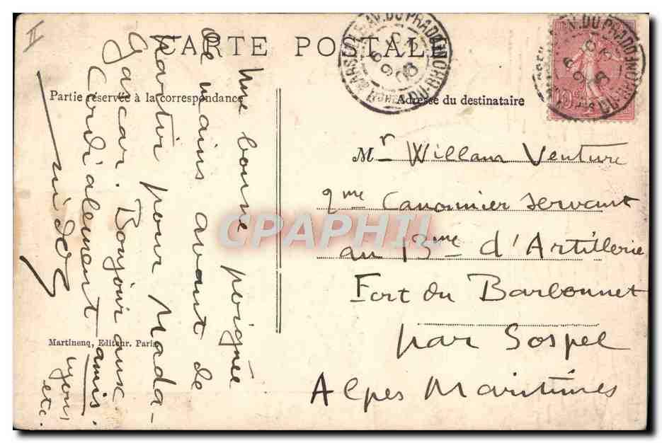 CPA Militaria Plus que 1465 jours de boite a faire — Back