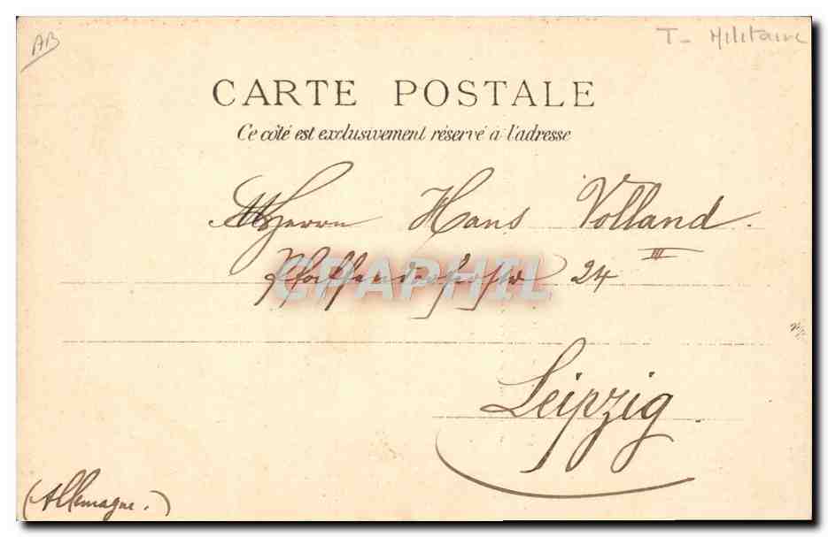 CPA Militaria La corvee — Rückseite