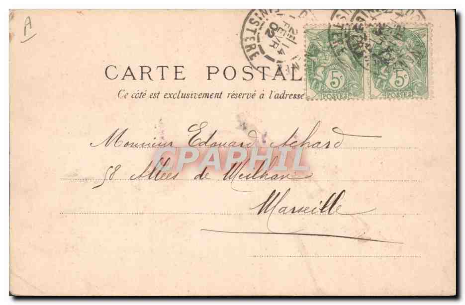 CPA Folklore Roussin Une noce au pays de Cornouailles en Bretagne Mariaga — Verso