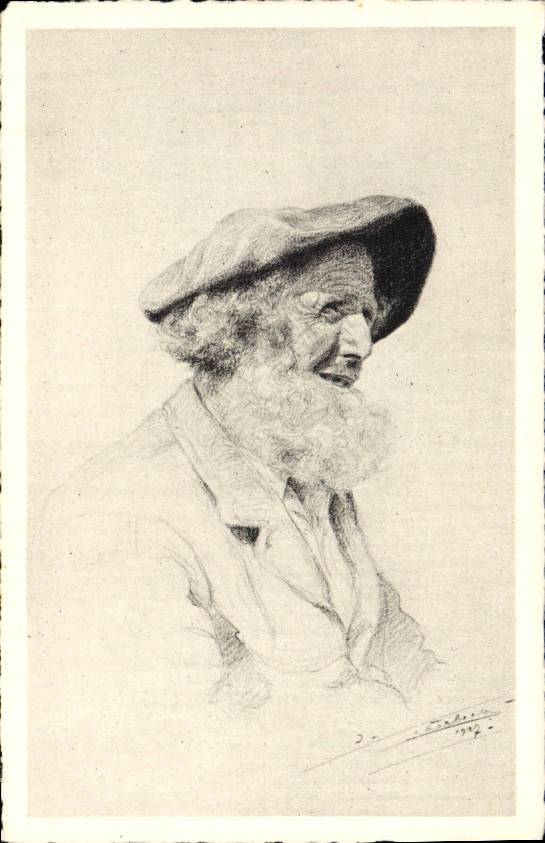 CPA Folklore Tetes de Bretagne Homme
