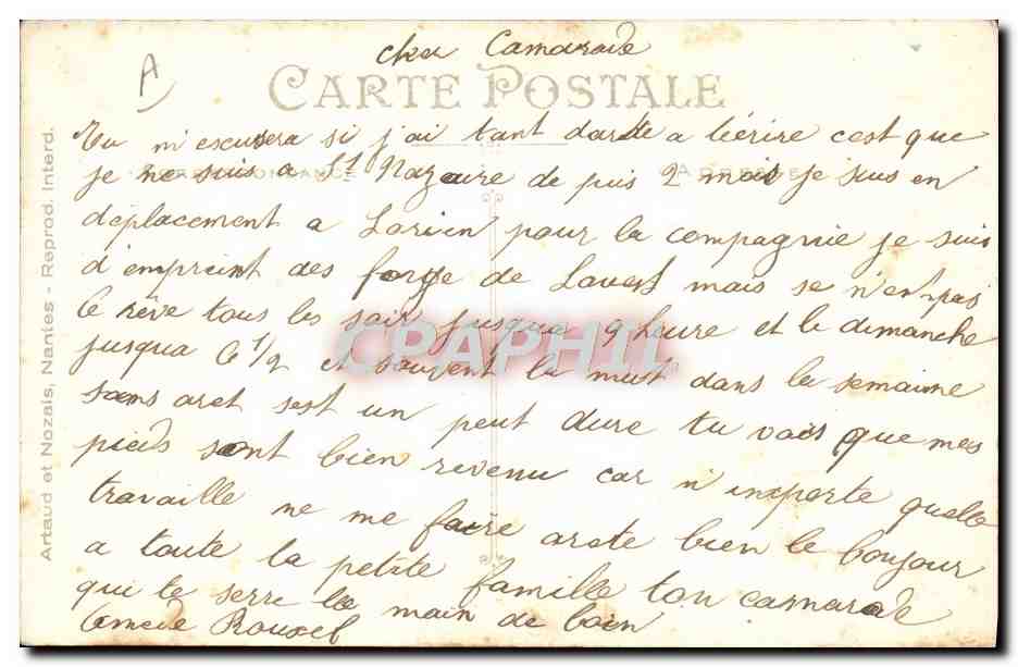 CPA Folklore Bretagne Au cabaret Le cochon est vendu ? Porc  — Verso