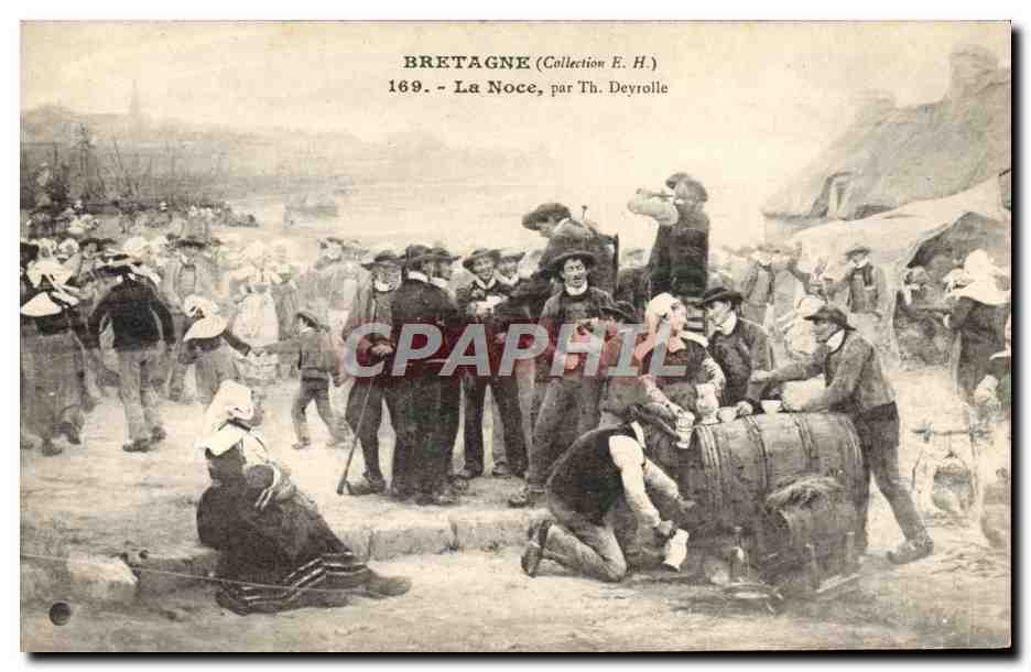 CPA Folklore La noce par Th Deyrolle Mariage