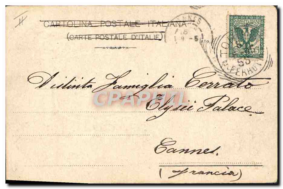 CPA Fantaisie Devise Moine Savonarola — Rückseite