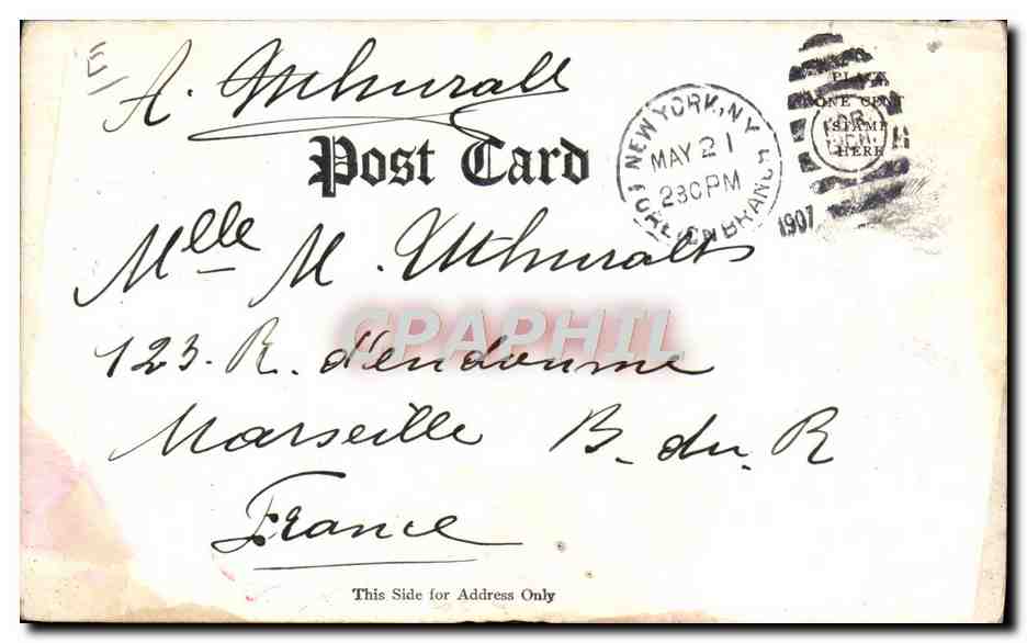 CPA Far West Cow Boy Indien Tammany  — Rückseite
