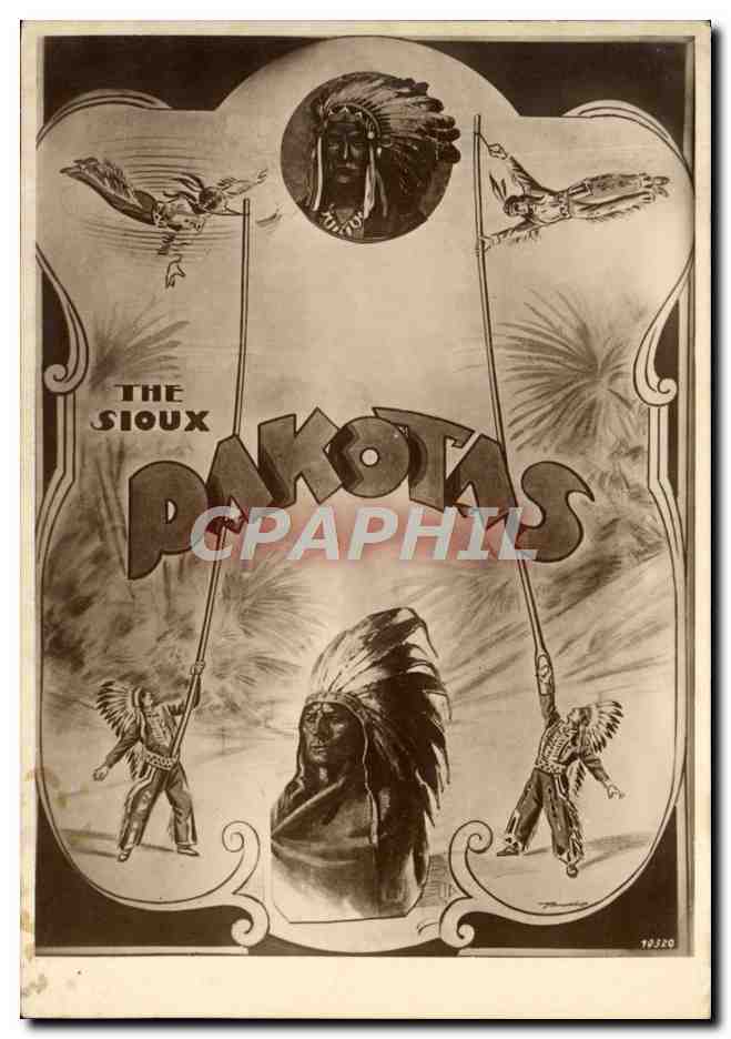CPA Far West Cow Boy The Sioux Dakotas Indien